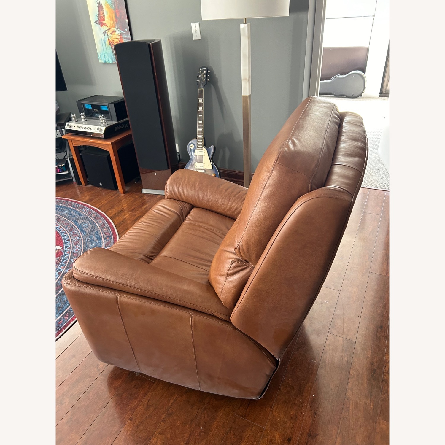 Walter E. Smithe Leather Recliner - image-3