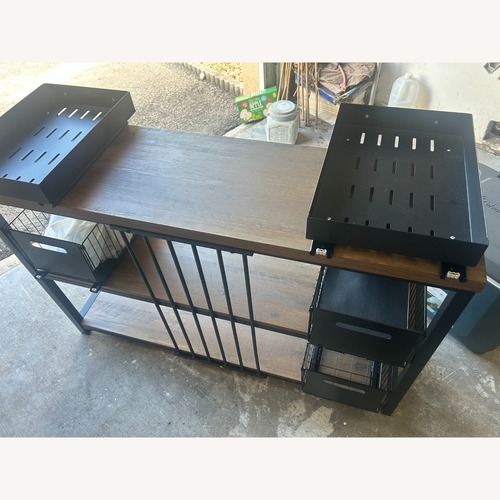 Used Black Wood Media Storage for sale on AptDeco