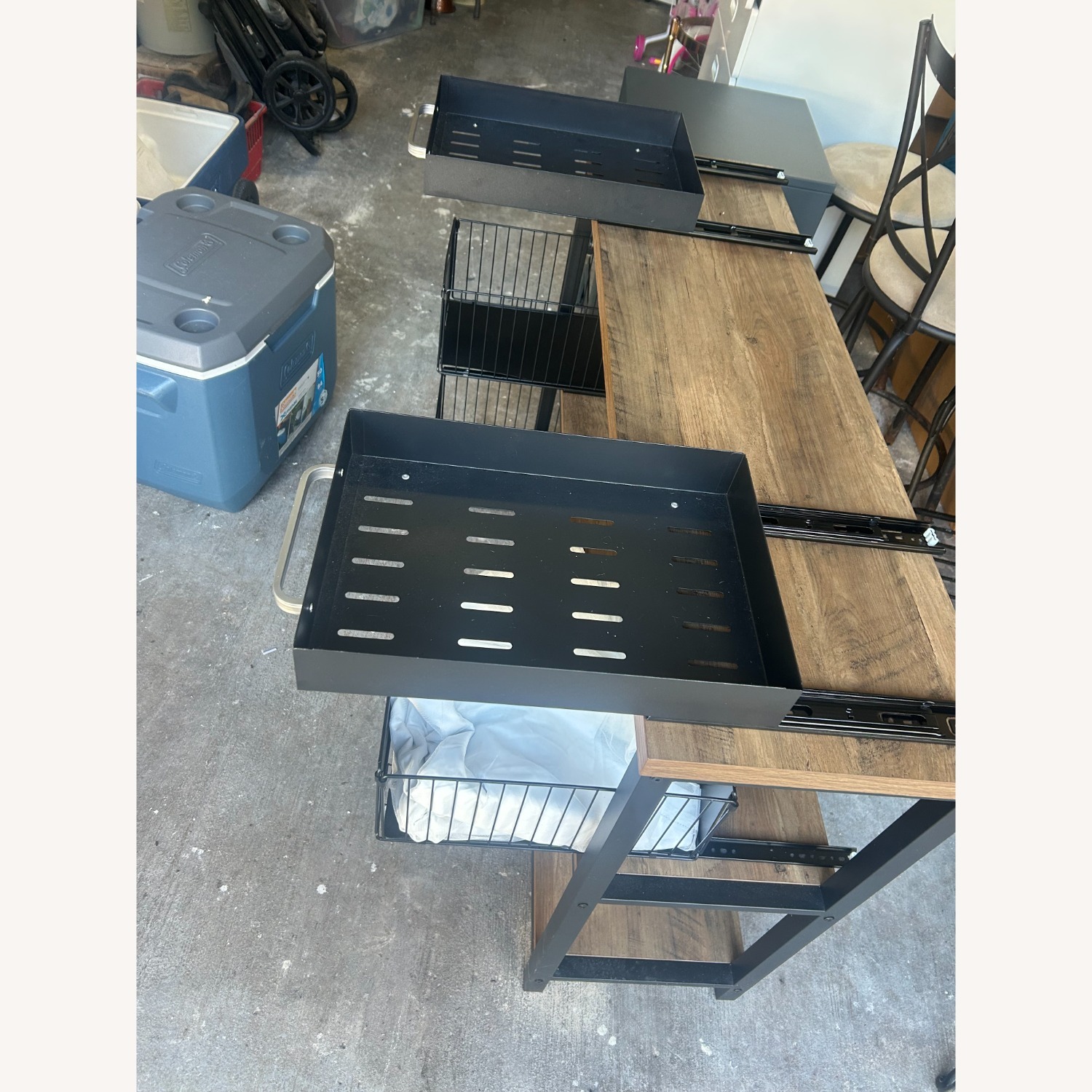 Black Wood Media Storage - image-2