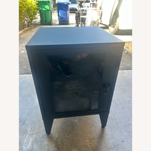 Used Blue Metal Chest for sale on AptDeco