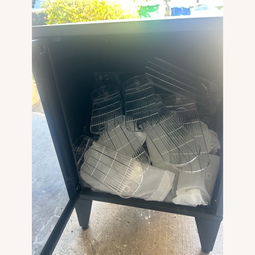 Used Blue Metal Chest for sale on AptDeco