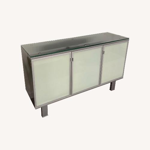 Used Light Gray Glass Media Storage for sale on AptDeco