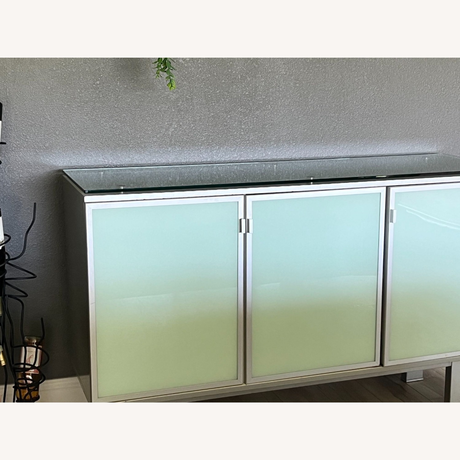 Light Gray Glass Media Storage - image-4