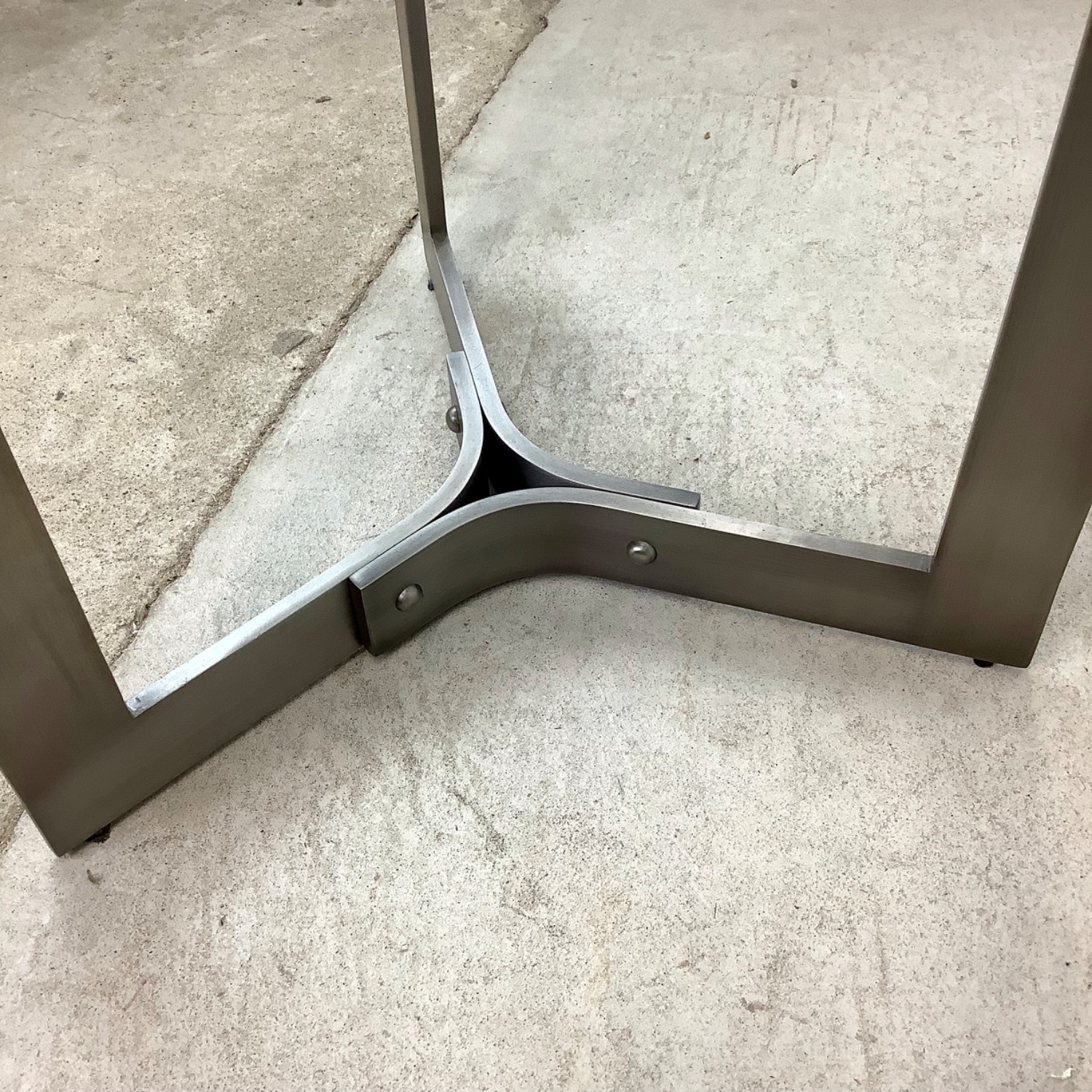 Round Modern Glass Top Side Table - image-7