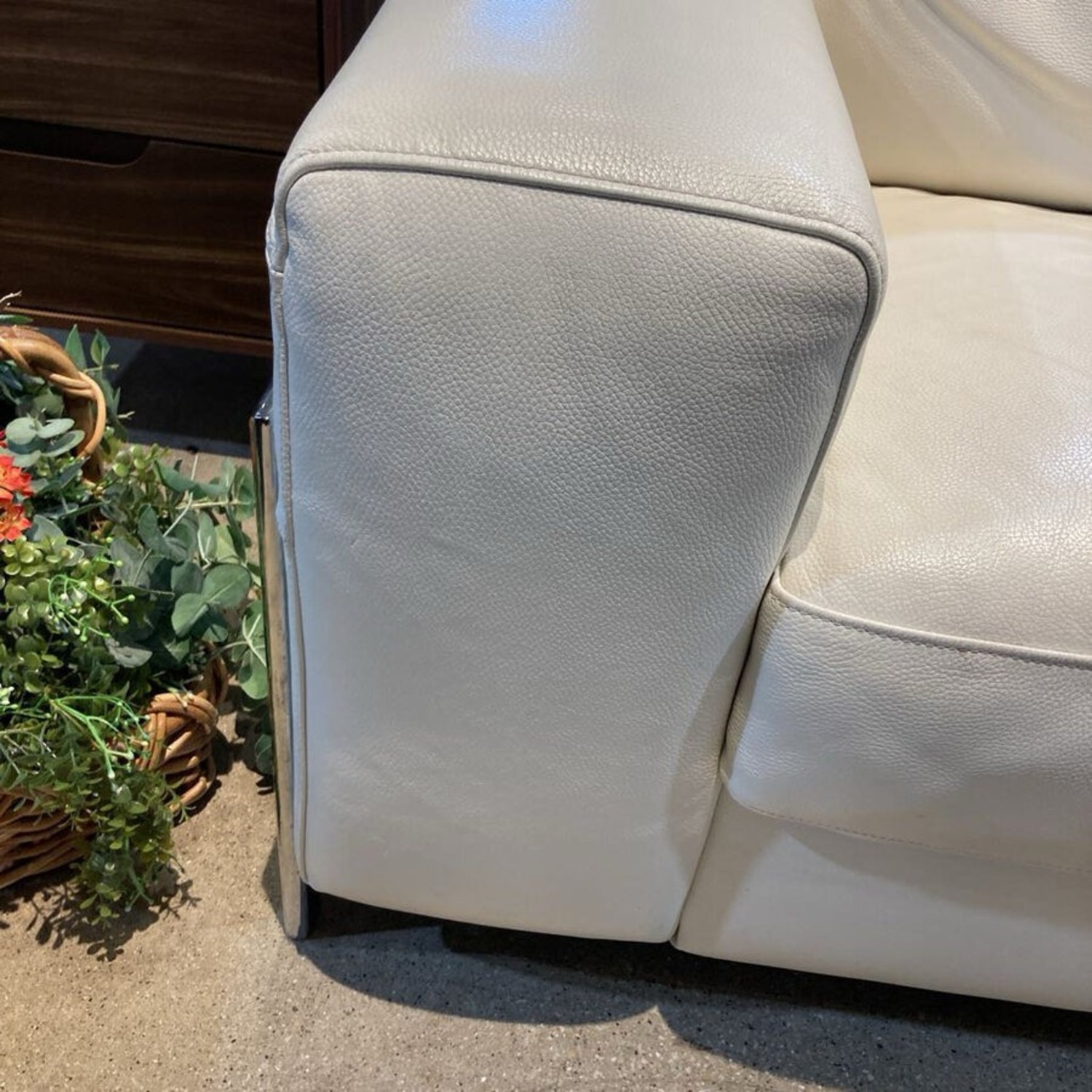 Cort Furniture Fregene Leather Sofa White  - image-10