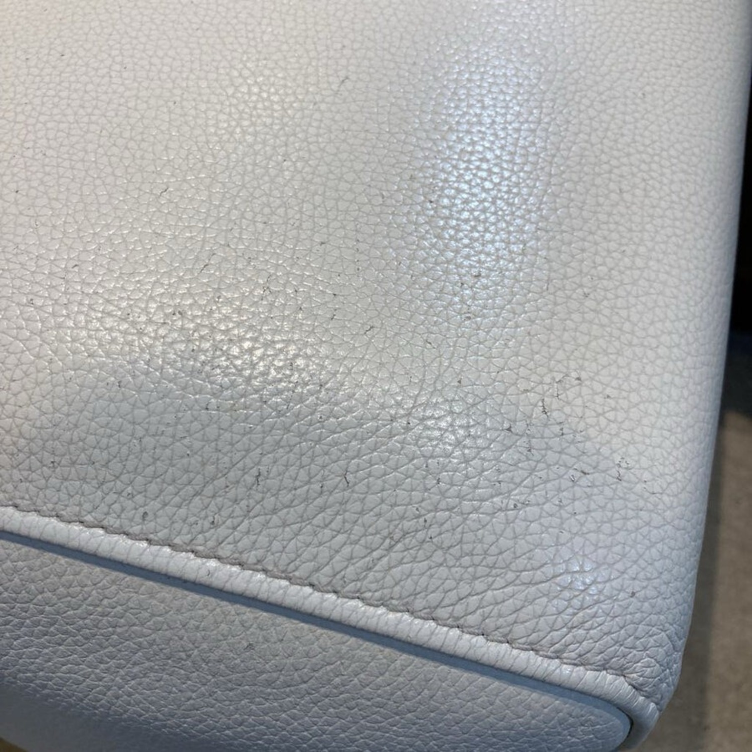 Cort Furniture Fregene Leather Sofa White  - image-7