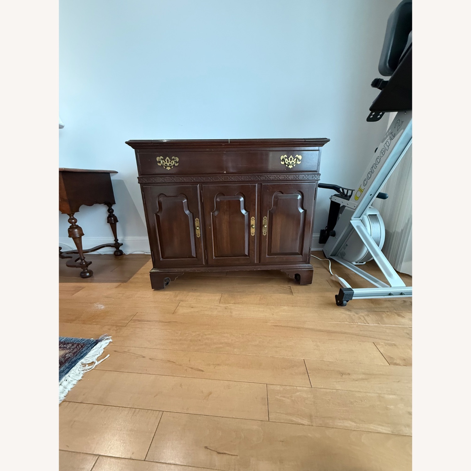 Ethan Allen Dark Brown Wood Sideboard - image-3