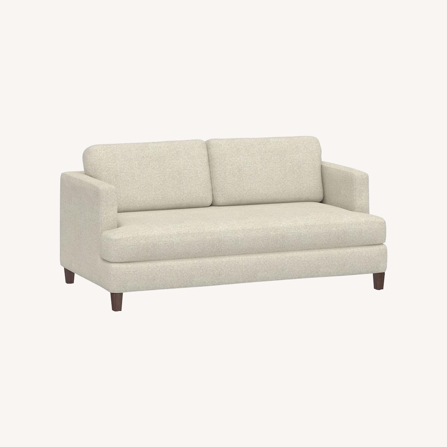 Pottery Barn Natural Fabric 2 Seater Sofa - image-0