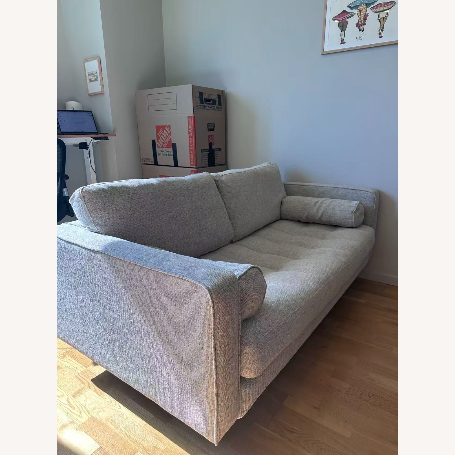 Article Sven Birch Ivory 72" Sofa - image-3