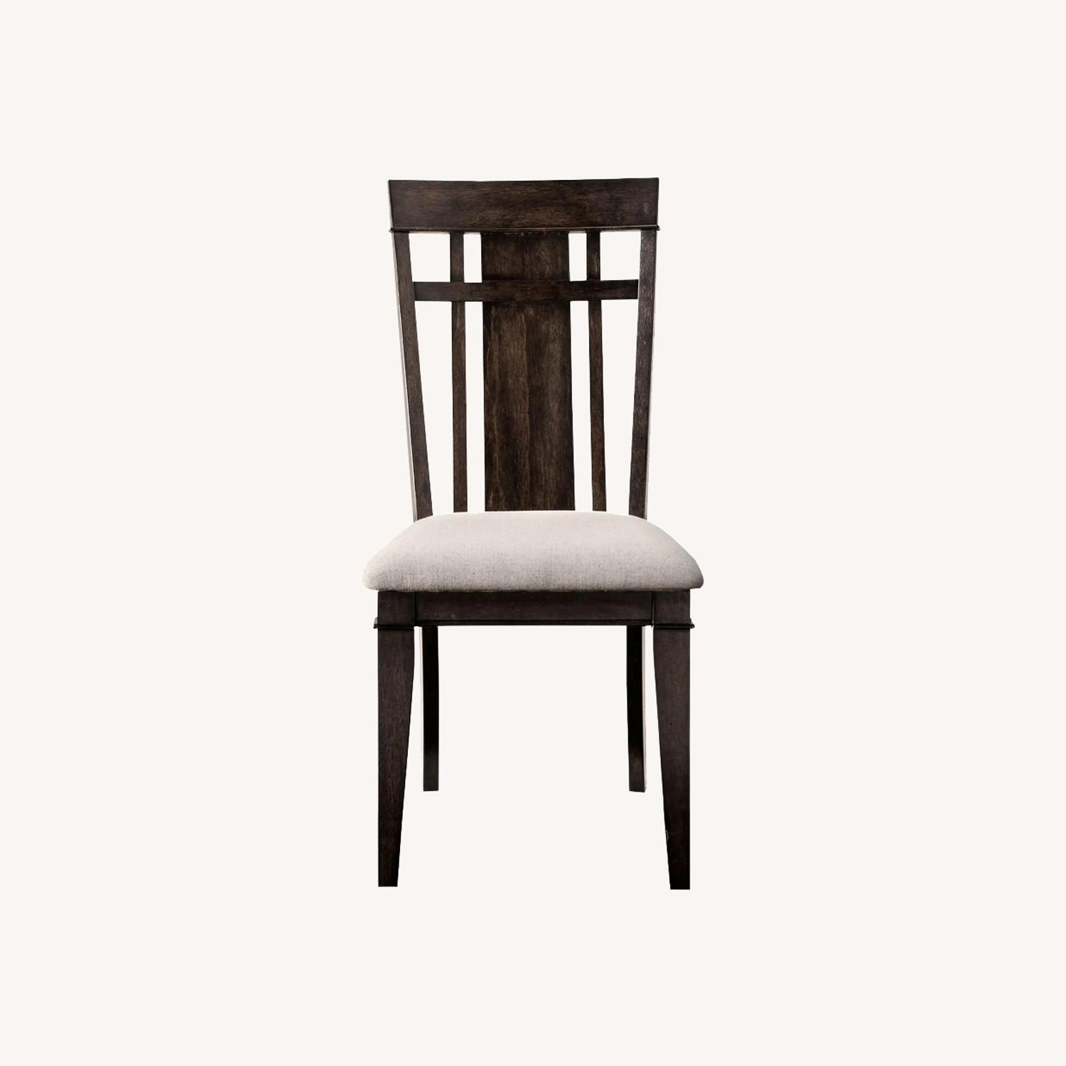 Raymour & Flanigan Sheffield Dark Brown Dining Chairs - image-0
