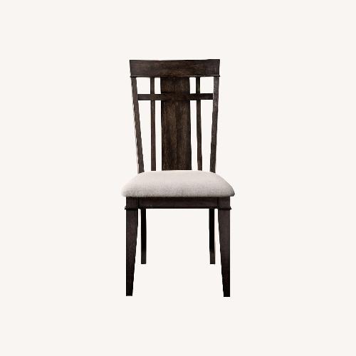 Used Raymour & Flanigan Sheffield Dark Brown Dining Chairs for sale on AptDeco