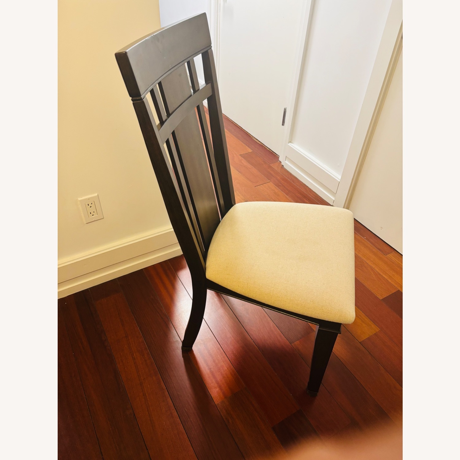 Raymour & Flanigan Sheffield Dark Brown Dining Chairs - image-3