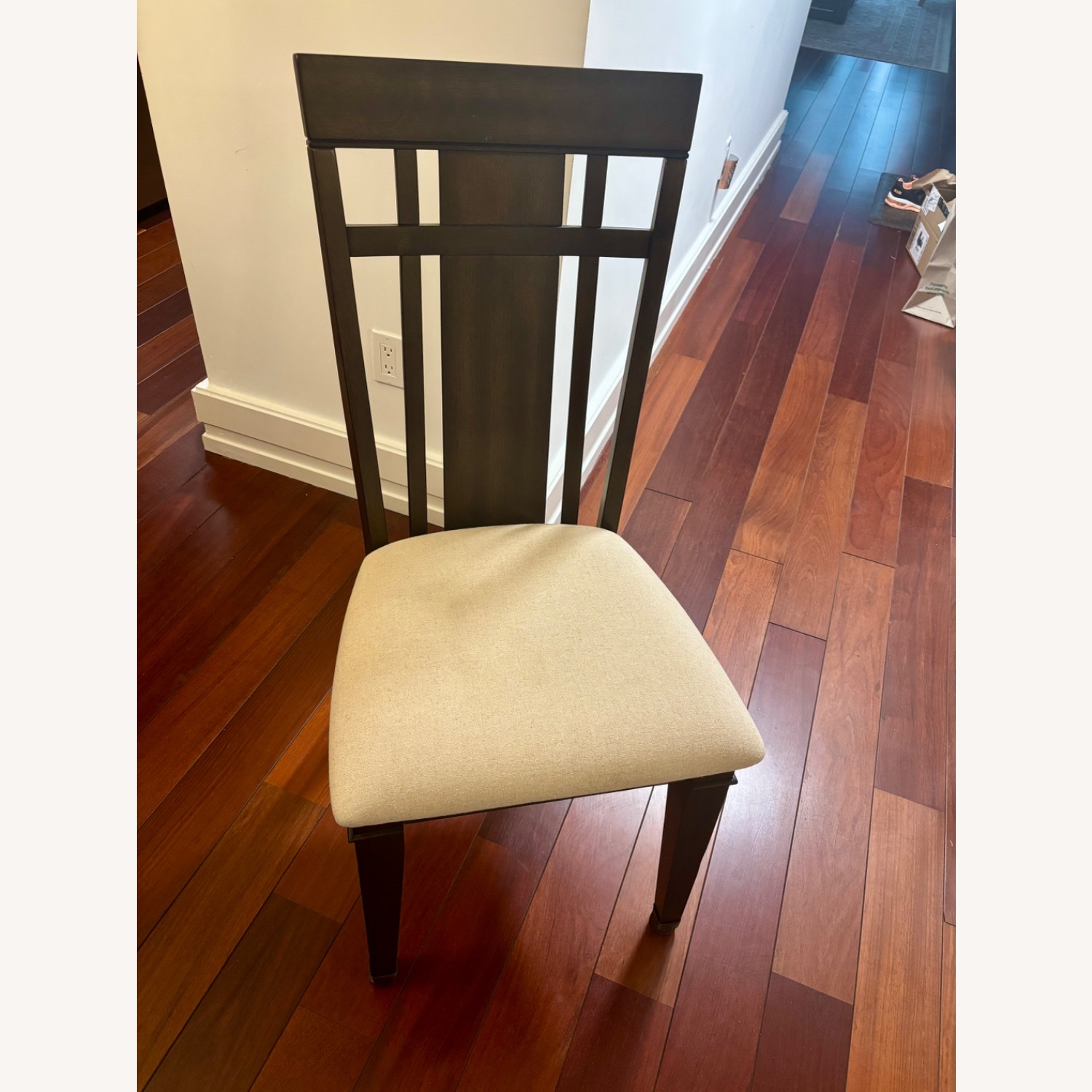 Raymour & Flanigan Sheffield Dark Brown Dining Chairs - image-1