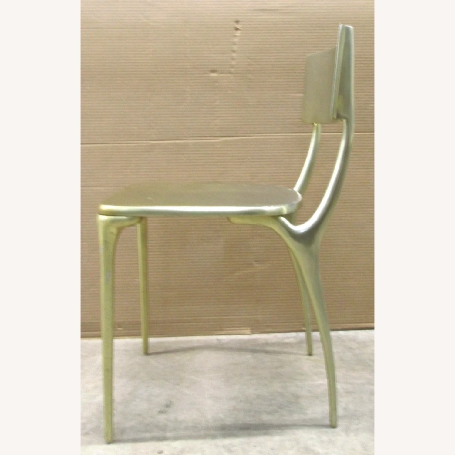 CB2 Oro Silver Aluminum Dining Chairs - image-11