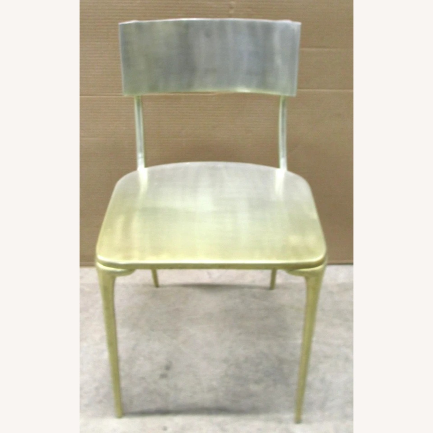 CB2 Oro Silver Aluminum Dining Chairs - image-10