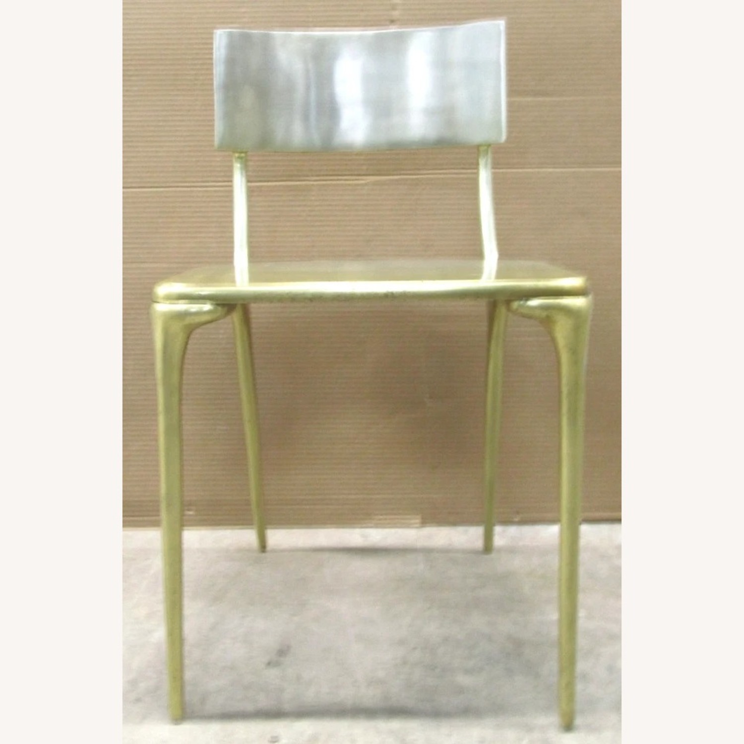 CB2 Oro Silver Aluminum Dining Chairs - image-9
