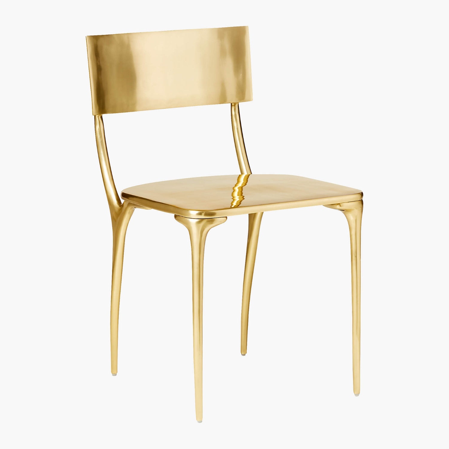 CB2 Oro Silver Aluminum Dining Chairs - image-21