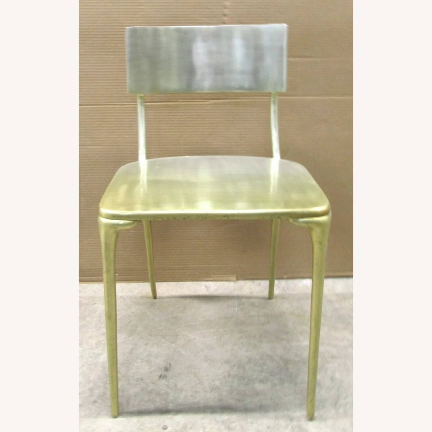 CB2 Oro Silver Aluminum Dining Chairs - image-8