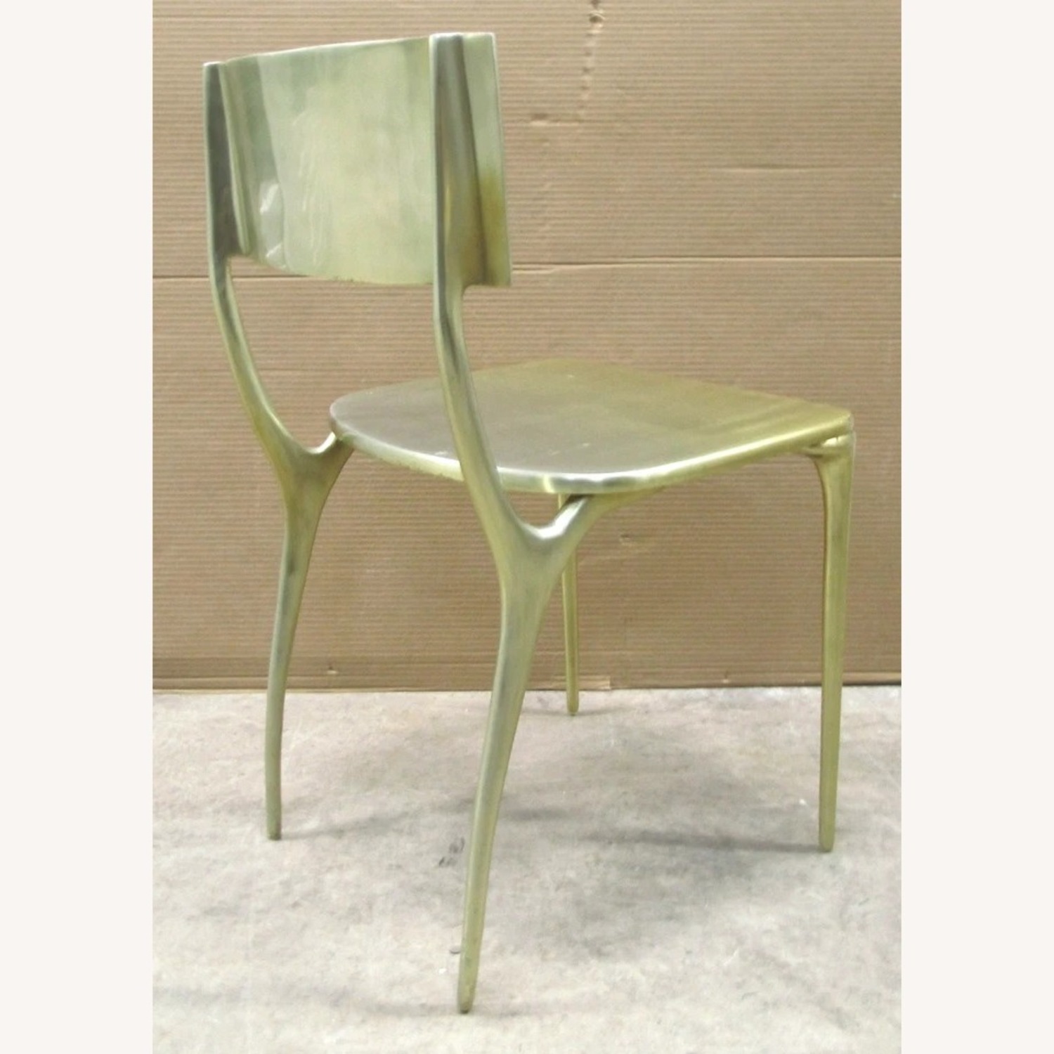 CB2 Oro Silver Aluminum Dining Chairs - image-13