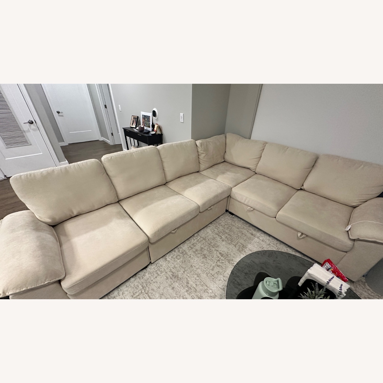 Pullout Couch with Storage - image-1