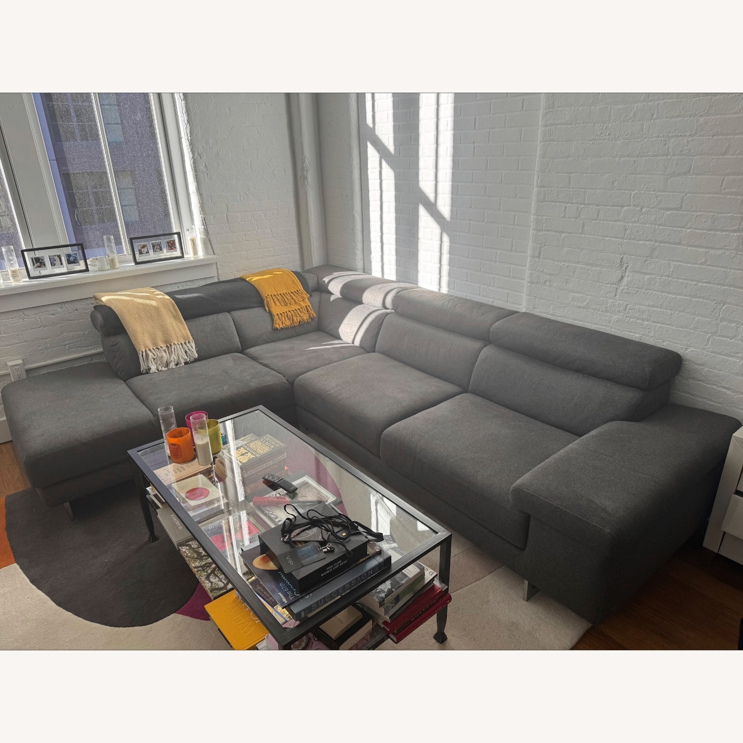 Natuzzi Coro Grey Sofa - image-1