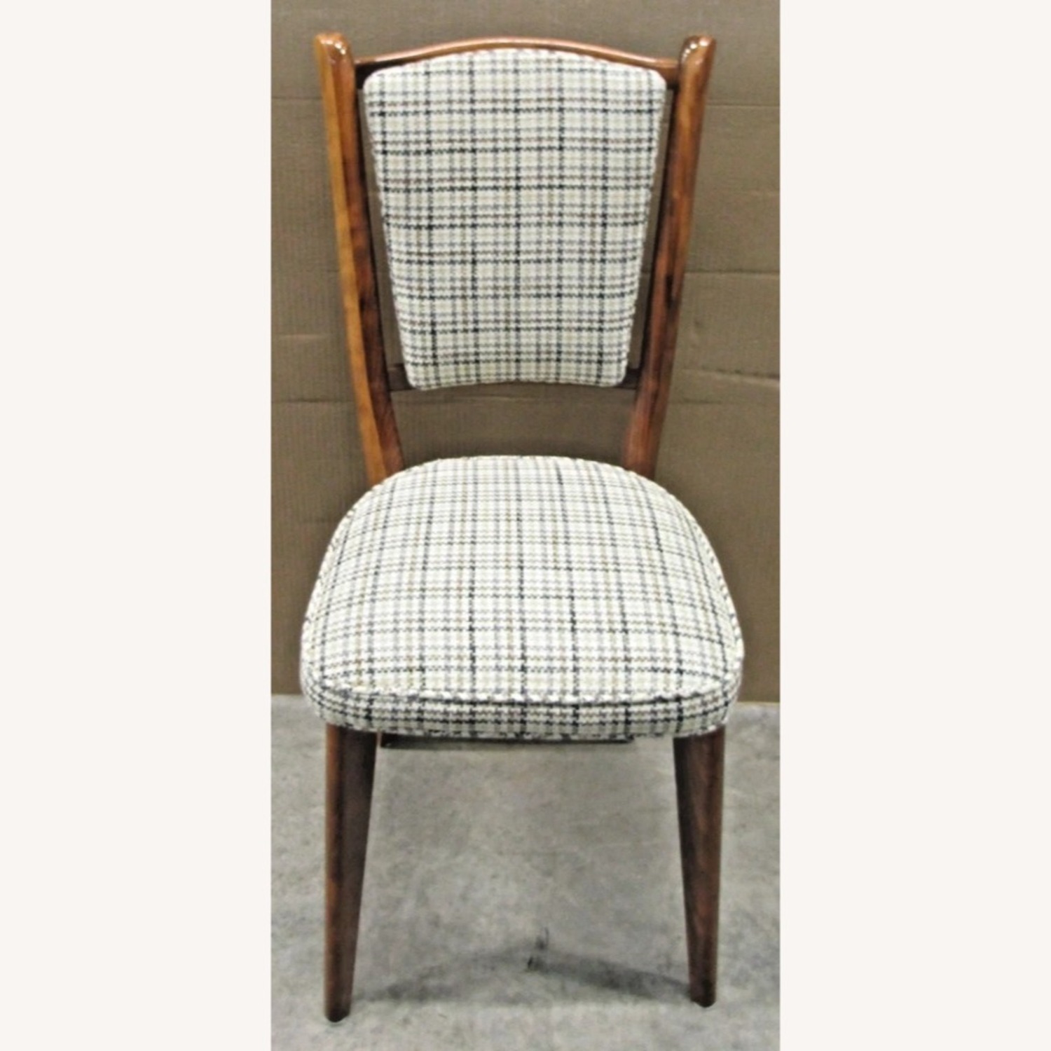 Set of Six French Art Deco Mahogany Dining Chairs - image-4