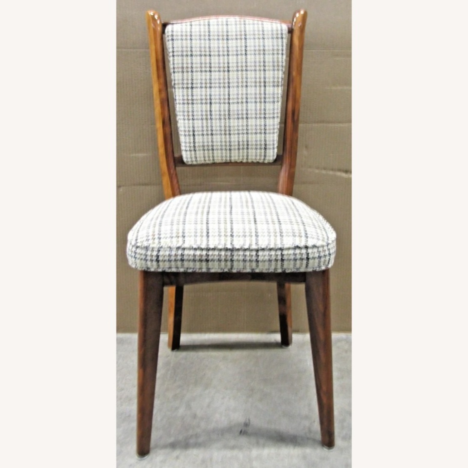 Set of Six French Art Deco Mahogany Dining Chairs - image-3