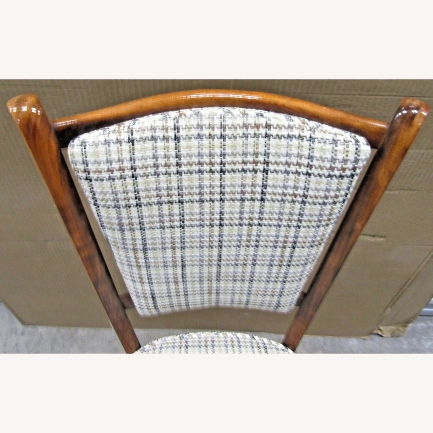 Set of Six French Art Deco Mahogany Dining Chairs - image-11