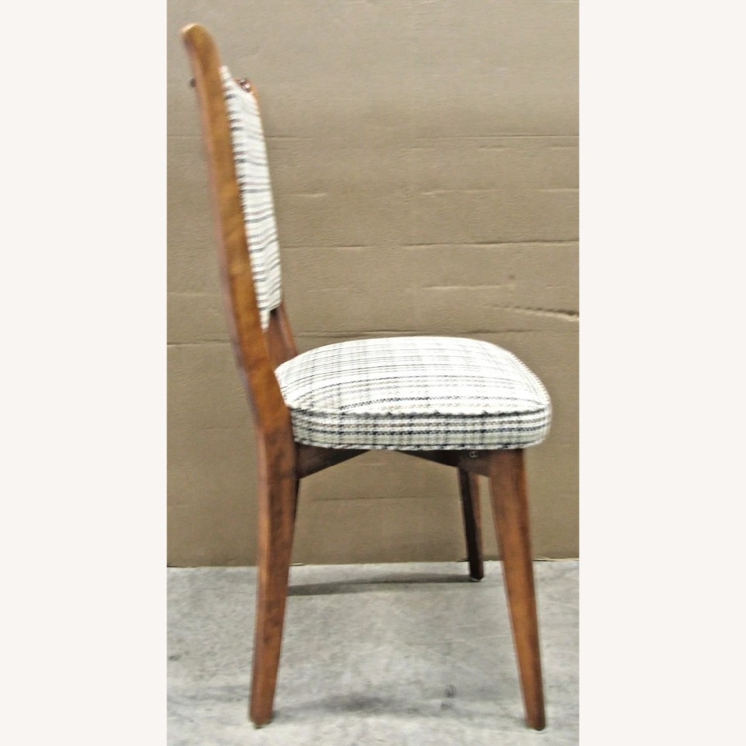 Set of Six French Art Deco Mahogany Dining Chairs - image-5