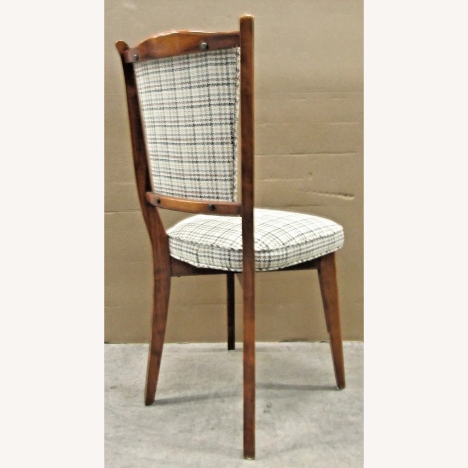 Set of Six French Art Deco Mahogany Dining Chairs - image-6