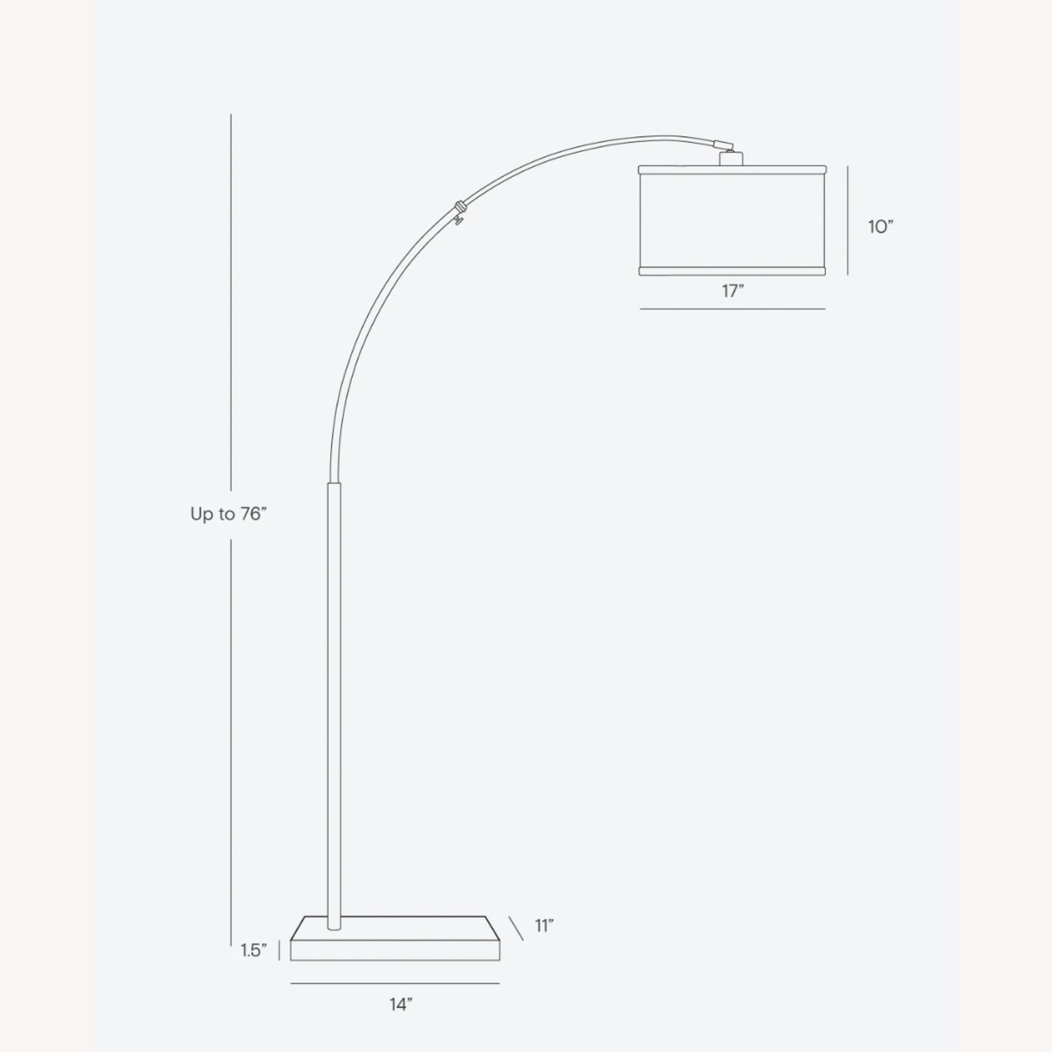 Logan Led Arch Floor Lamp Gold Metal Floor Lamp - AptDeco