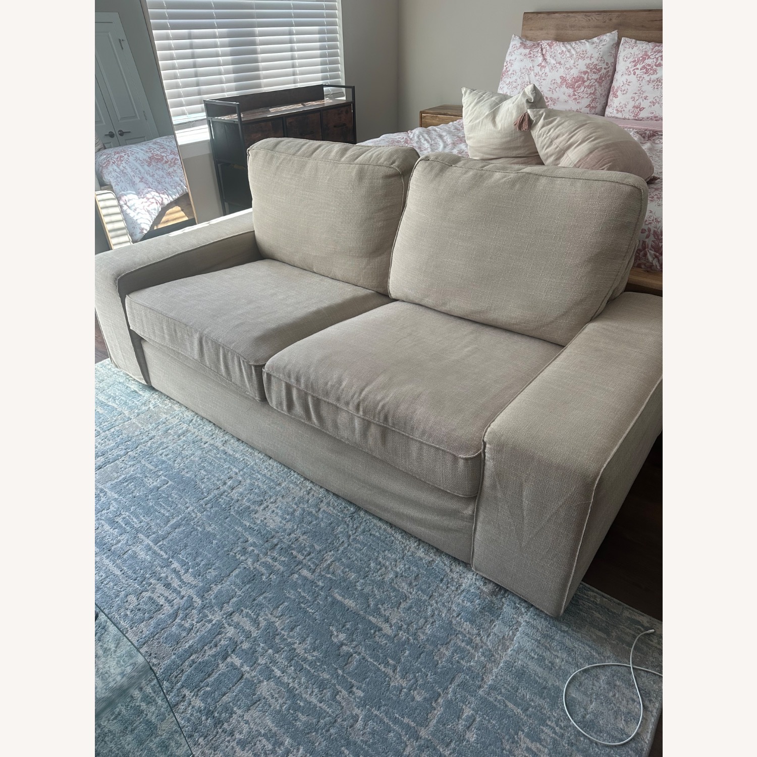 IKEA Kivik Natural Fabric 2 Seater Sofa - image-2