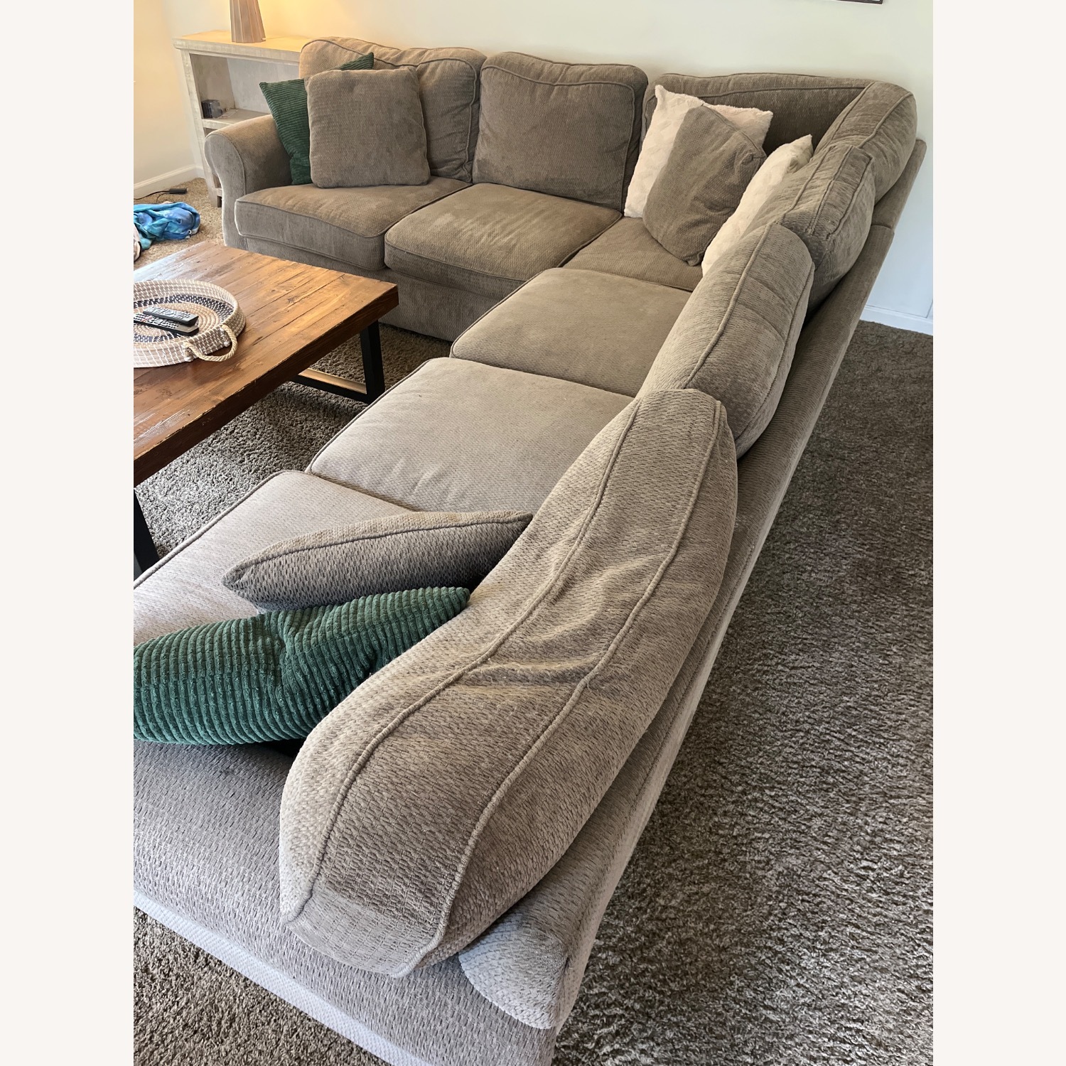 Raymour & Flanigan Light Gray 2 Piece Sectional - image-3