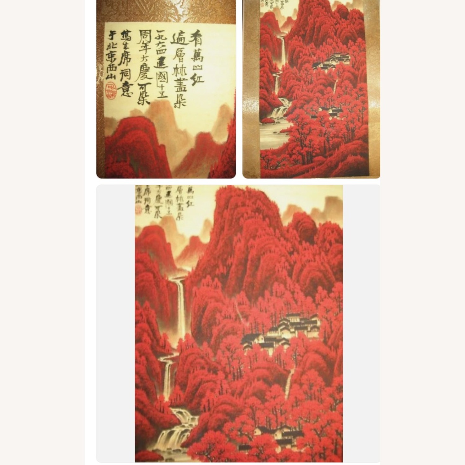 Vintage/Antique Li Kerri Famous Art Red Wall Art - image-2