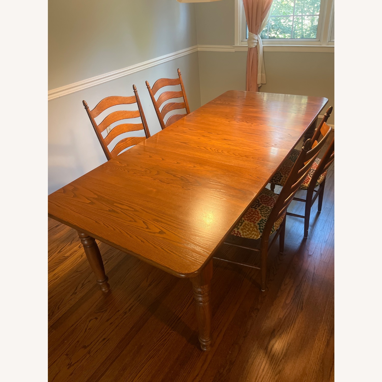 Vintage/Antique Natural Wood Dining Set - image-2