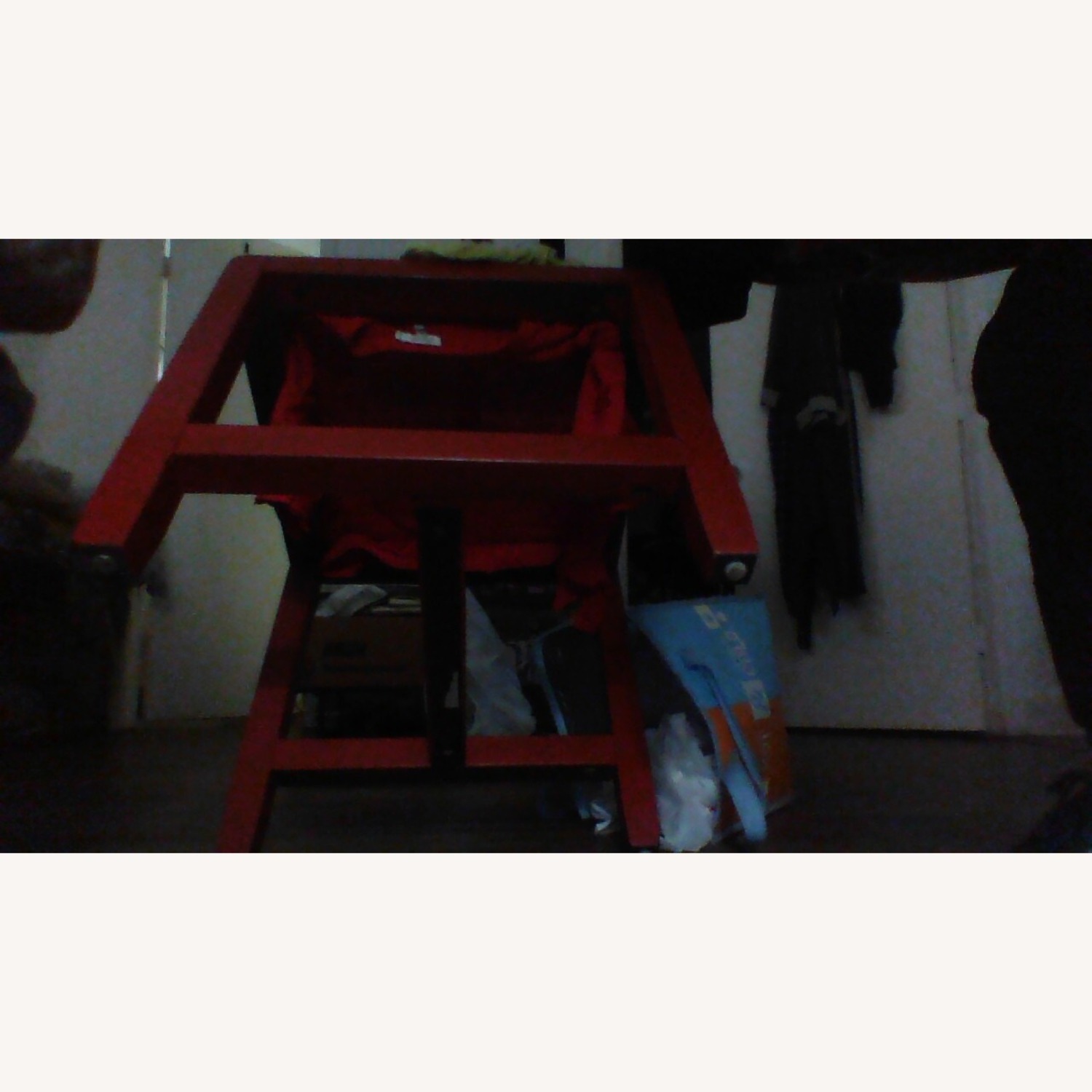 Red Wood Side Table - image-1