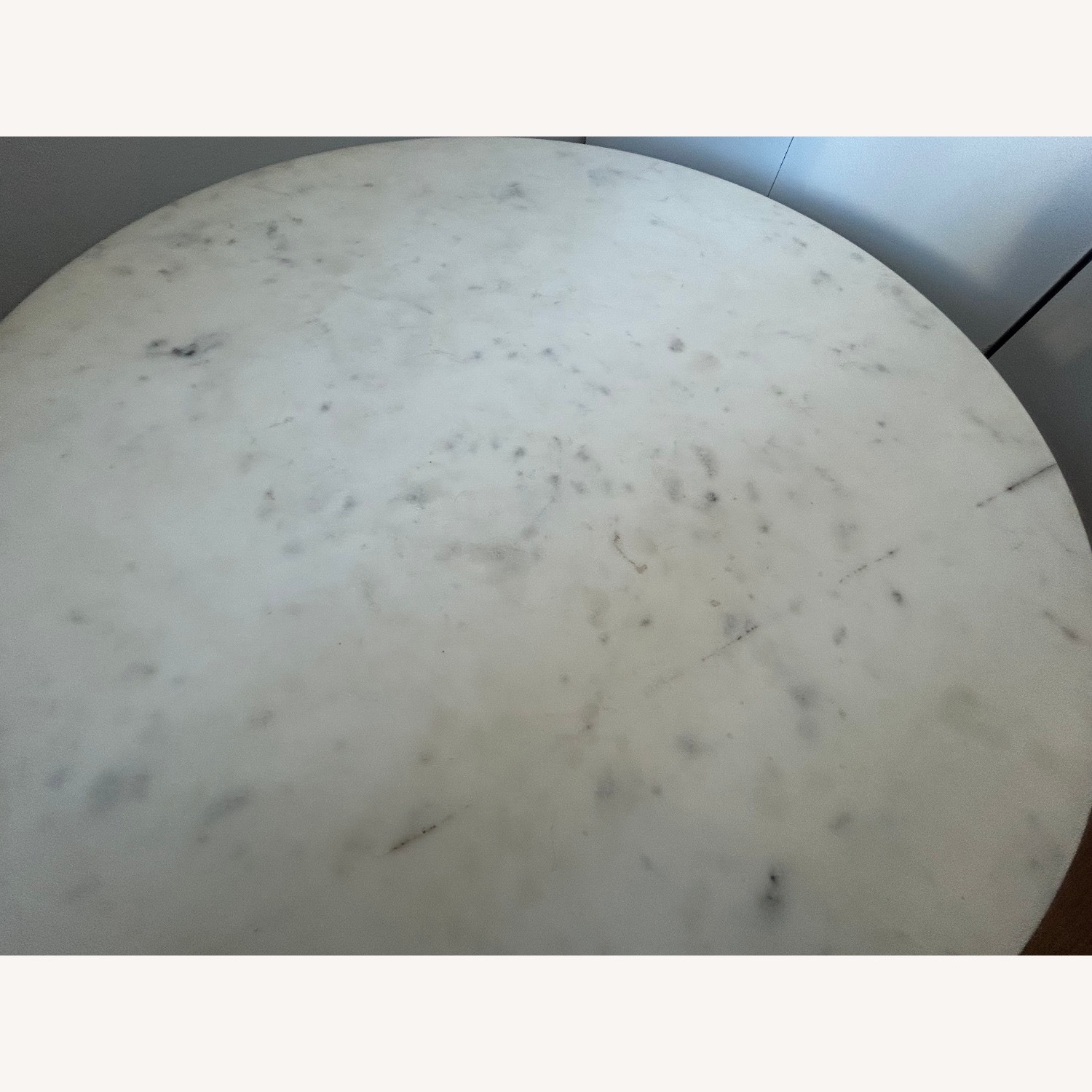 Pottery Barn Delaney Marble & Brass Round Coffee Table - image-7