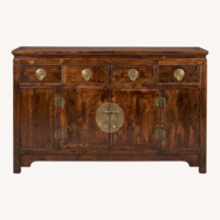 Vintage/Antique Finds Dark Brown Wood Chest