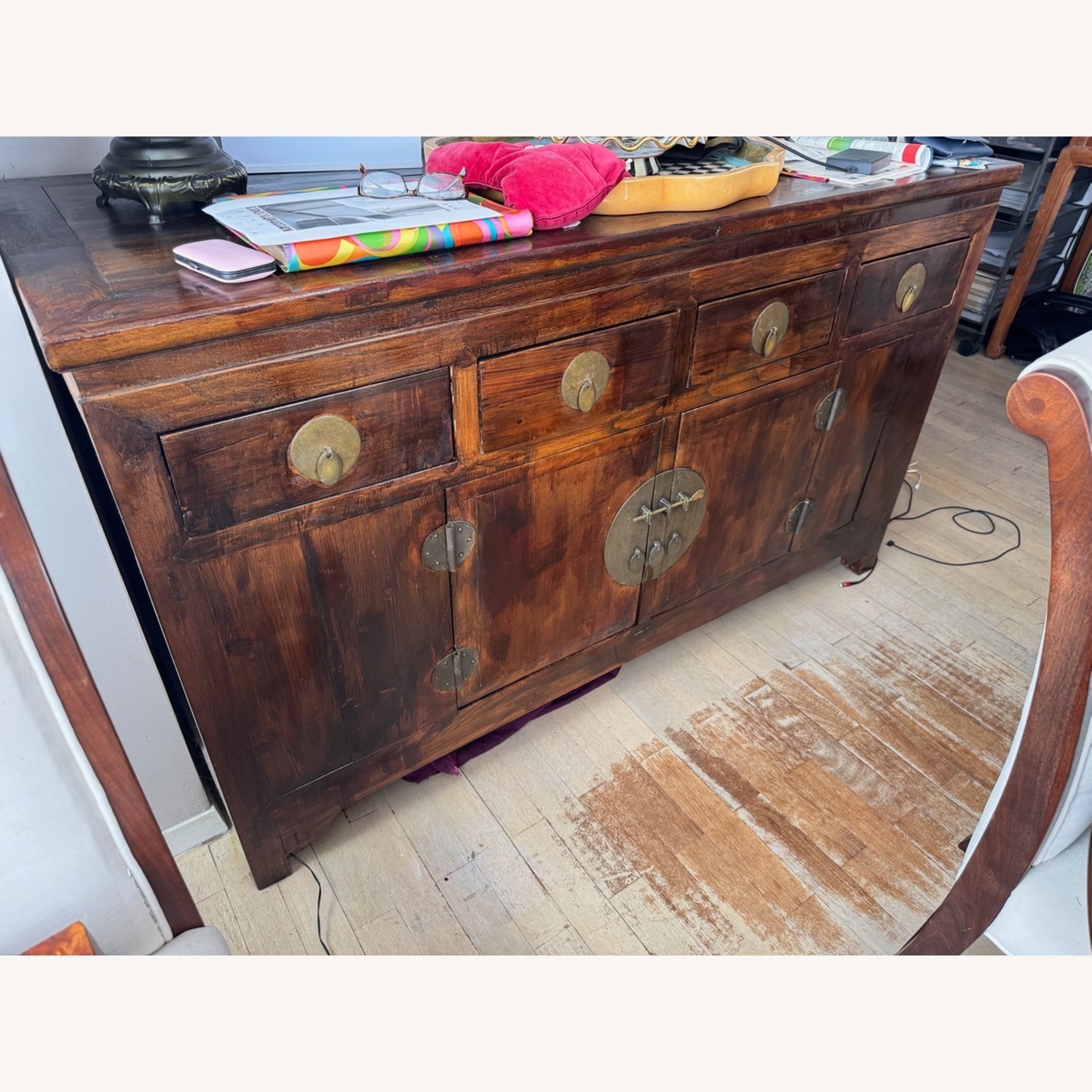 Vintage/Antique Finds Dark Brown Wood Chest - image-2