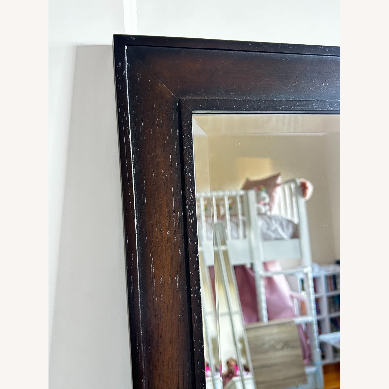 Pottery Barn Dark Brown Wood Floor Mirror - image-3
