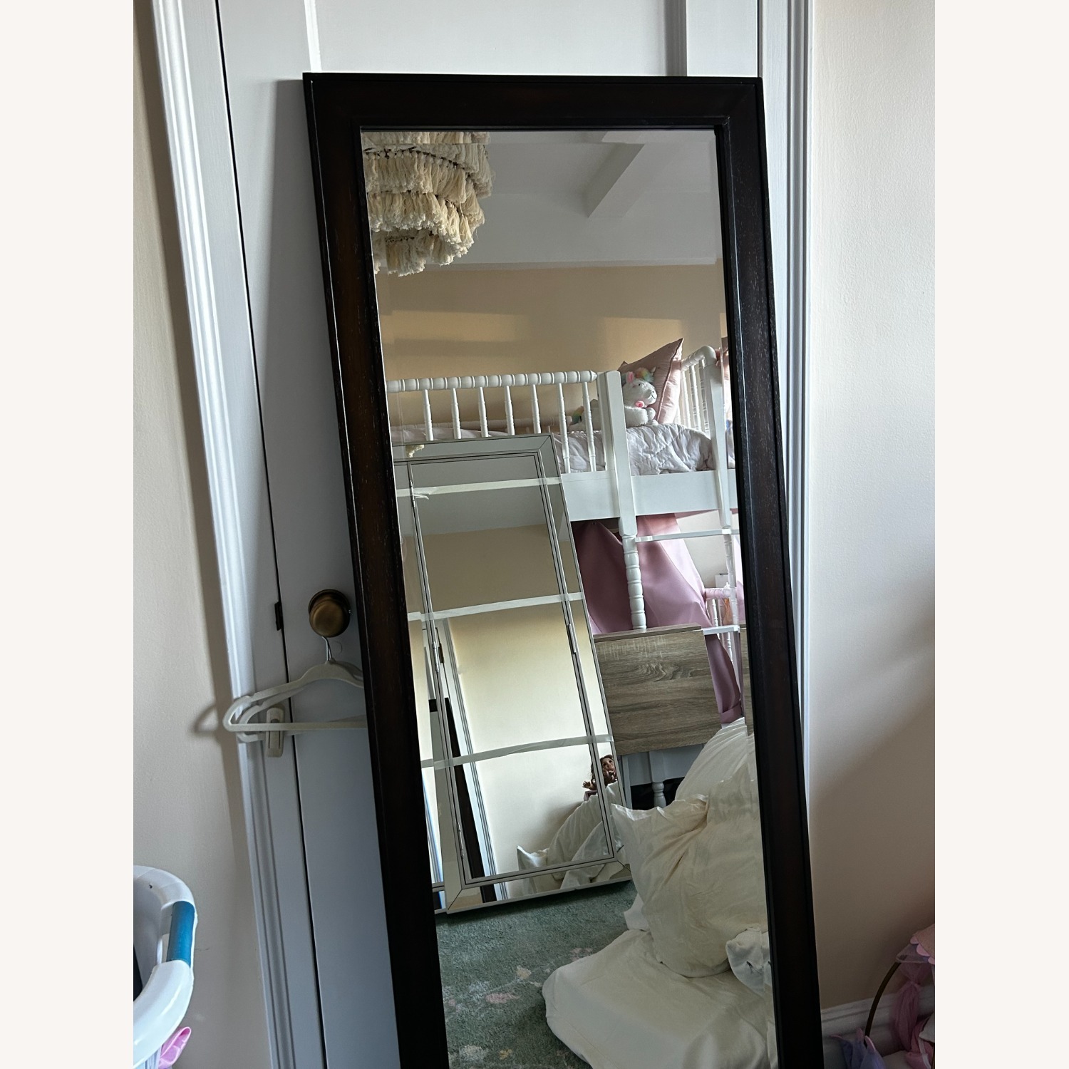 Pottery Barn Dark Brown Wood Floor Mirror - image-2