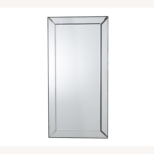 Used Pottery Barn Silver Astor Oversized Rectangular Mirror for sale on AptDeco