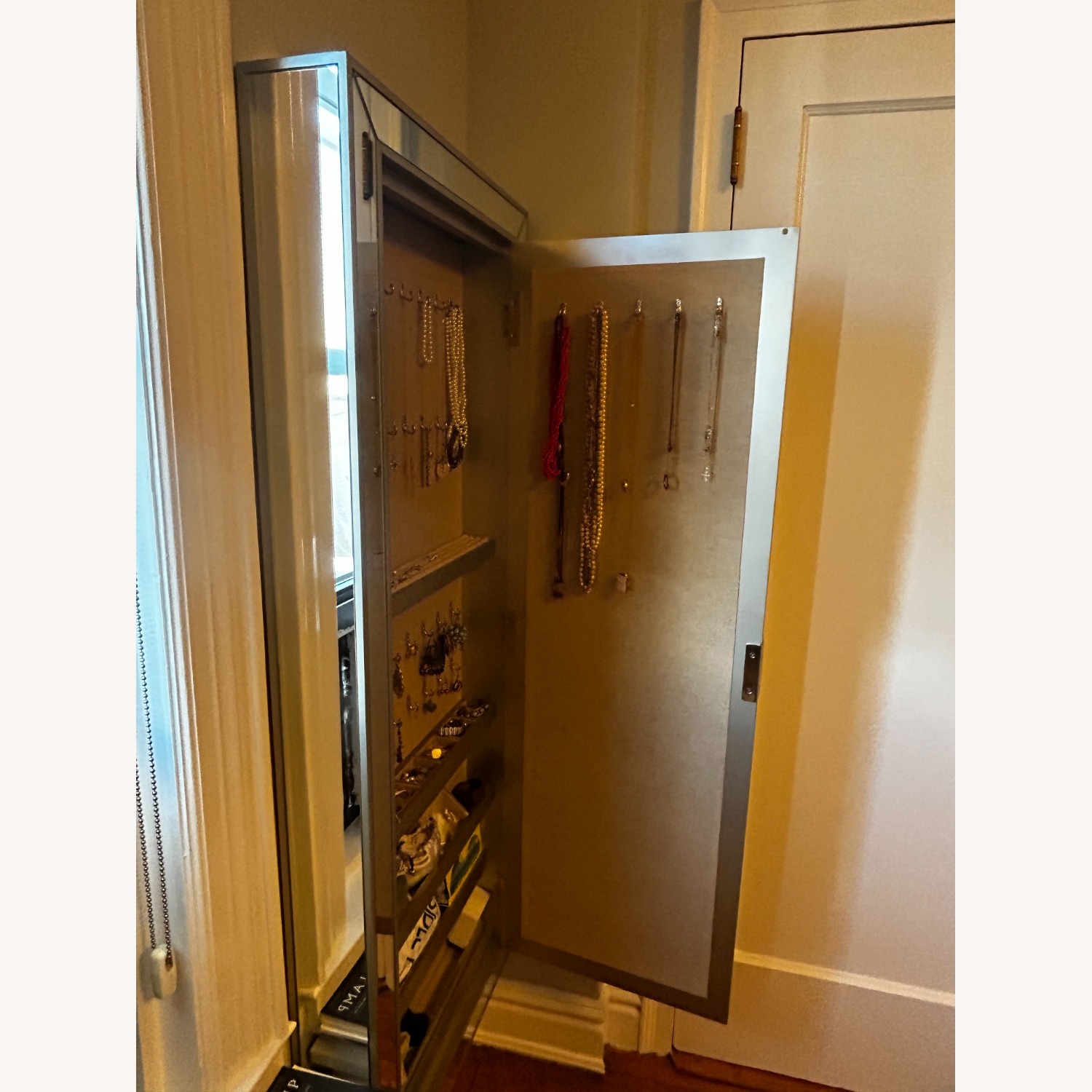 Pottery Barn Silver Astor Oversized Rectangular Mirror - image-3