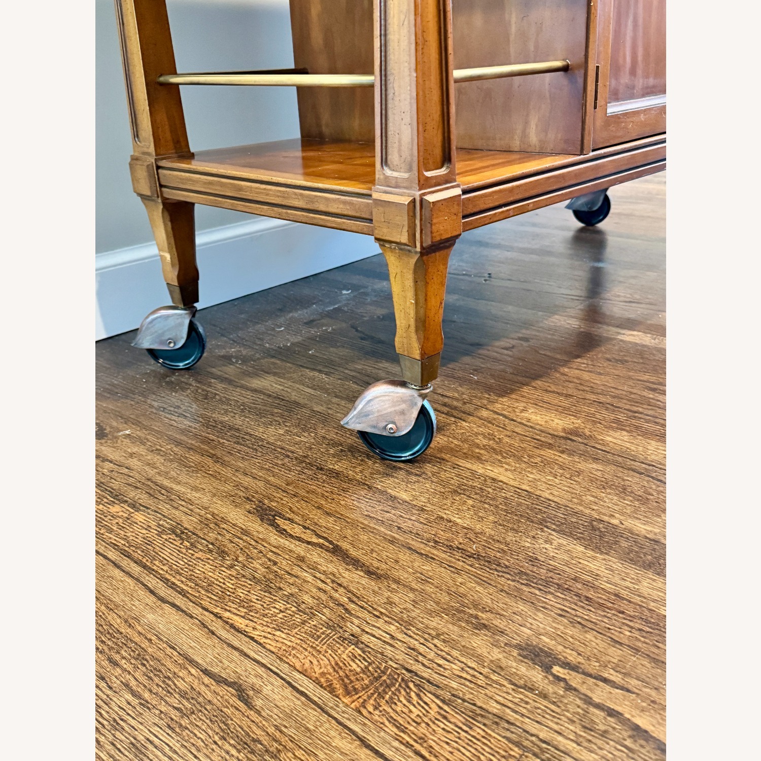 Light Brown Wood Bar Cart - image-12