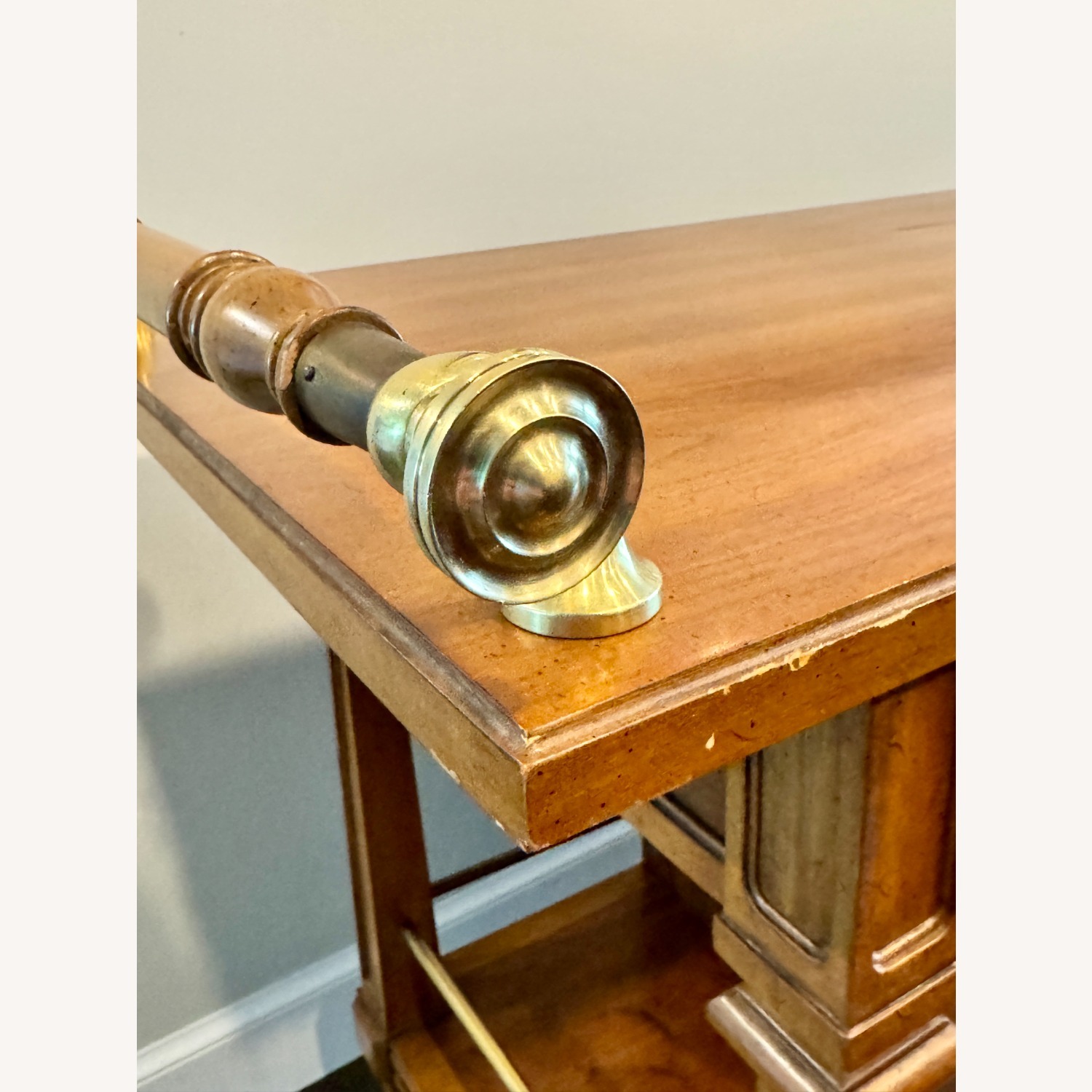 Light Brown Wood Bar Cart - image-11