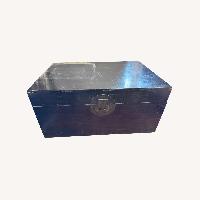 Vintage/Antique Dark Brown Wood Chest