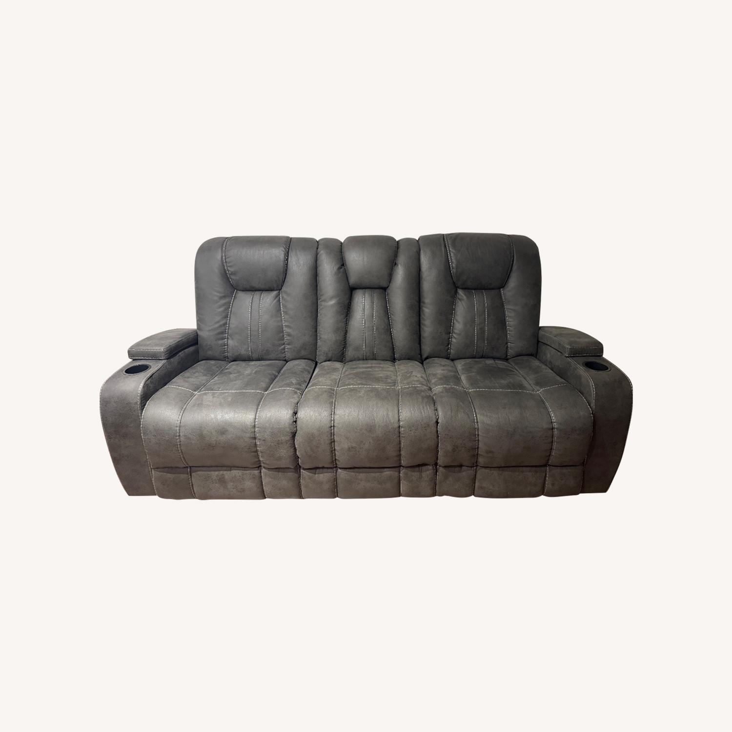 Bob's Discount Furniture Dark Gray 3+ Seater Sofa - image-0