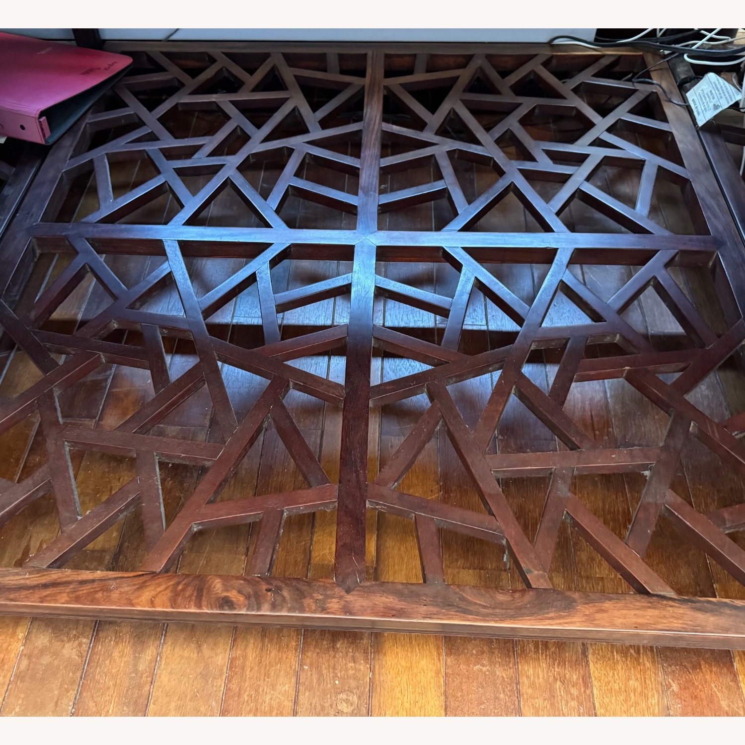 Vintage/Antique Dark Brown Wood Desk - image-2