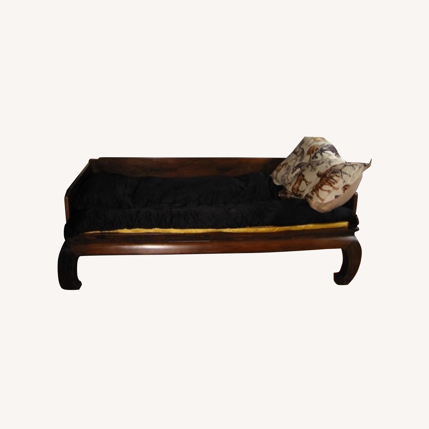 Vintage/Antique Natural Wood Daybed - image-0