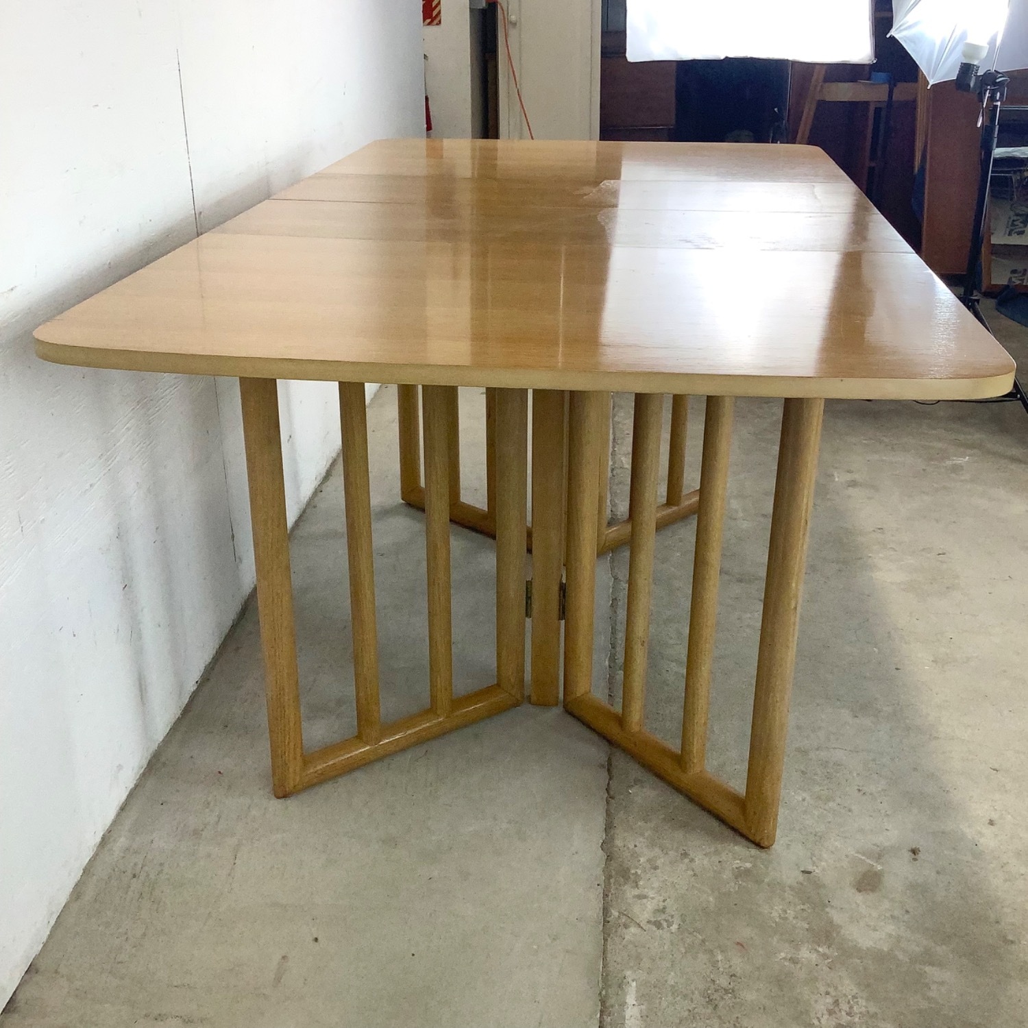 Vintage Drop Leaf Dining Table - image-17